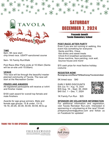 2024 Tavola Reindeer Run 